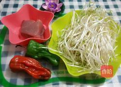 肉丝炒豆芽的做法图解1