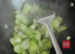 清炒油菜的做法图解9