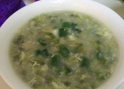 槐花蛤蜊疙瘩汤
