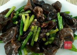 蒜苔炒黑木耳的做法图解4