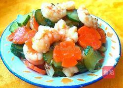 虾仁炒小黄瓜的做法图解12