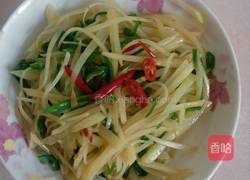 酸辣土豆丝卷饼的做法图解3