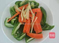 猪肝炒青椒的做法图解3