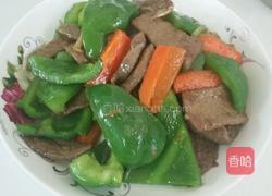 猪肝炒青椒的做法图解5