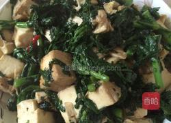 茼蒿菜炒臭豆腐的做法图解5