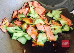 黄瓜炒火腿的做法图解6