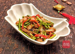 蒜苔炒肉片的做法图解8