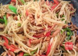 肉丝炒饼的做法图解10