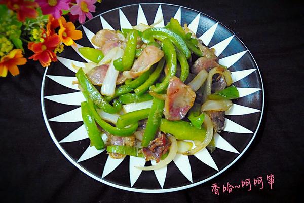 青椒炒腊肠