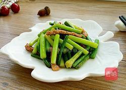 蒜毫炒肉的做法图解7