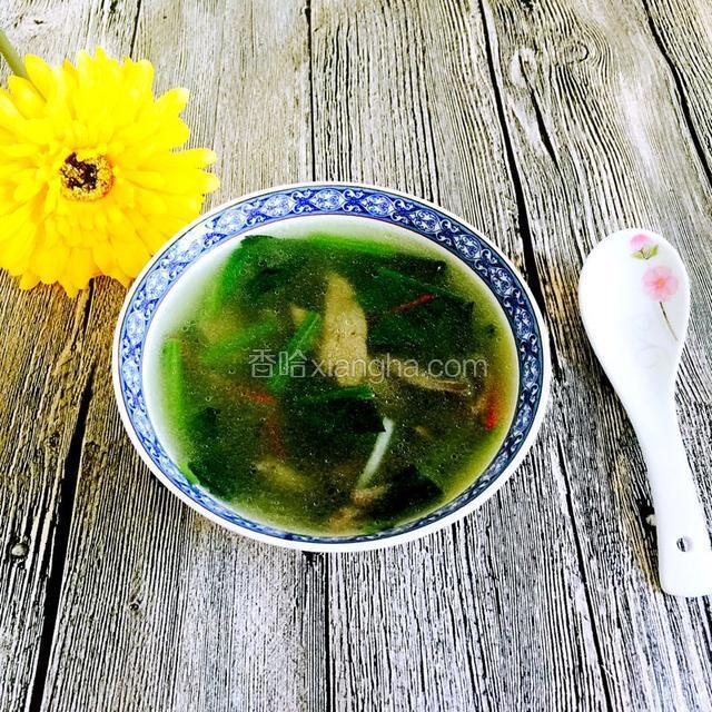 猪肝菠菜汤