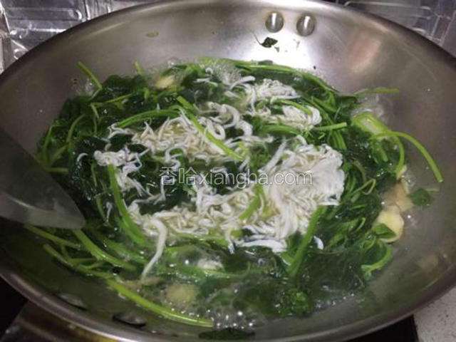 煮开后加入盐调味即可