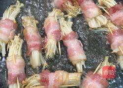 香煎培根金针菇卷的做法图解6