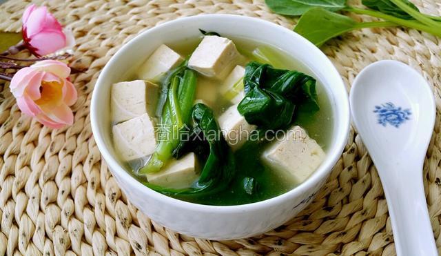 小白菜炖豆腐
