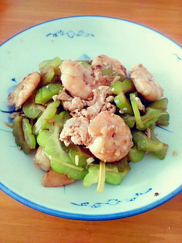 虾仁炒苦瓜