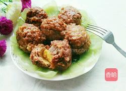 蛋黄狮子头的做法图解20