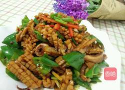 青椒鱿鱼的做法图解13