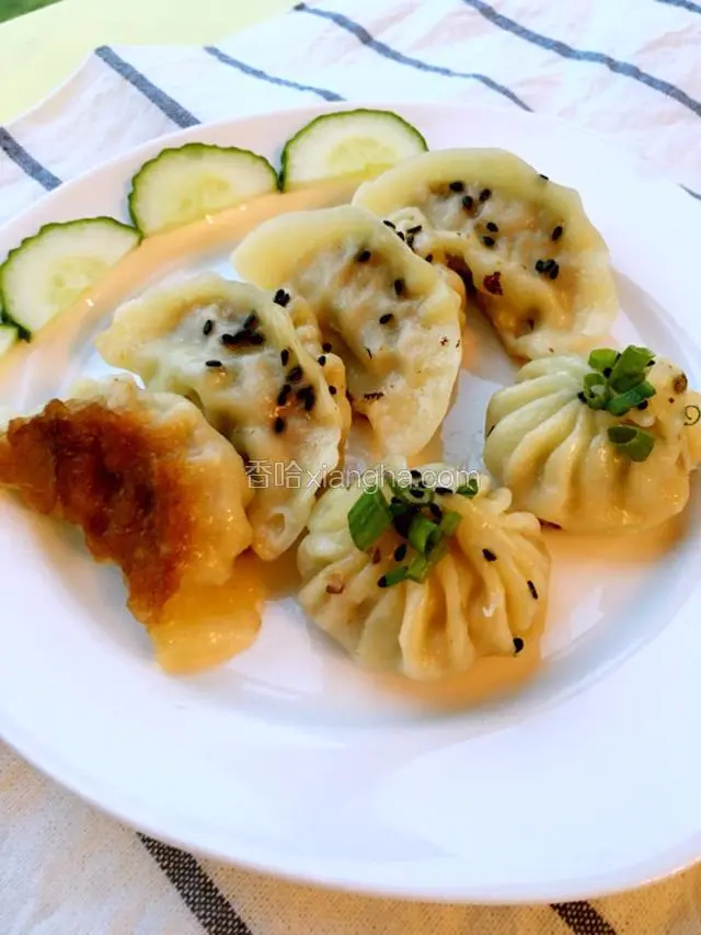煎饺子
