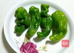 青椒塞肉的做法图解1