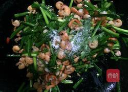 韭菜炒河虾的做法图解7