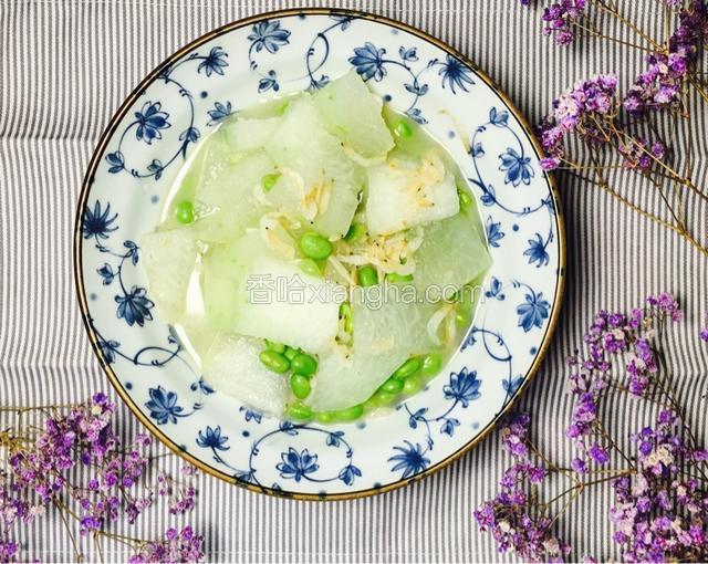 虾皮毛豆烧冬瓜