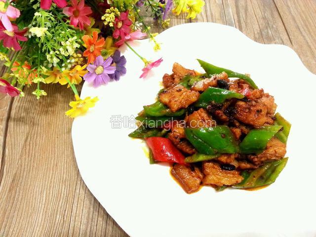 五花肉豆豉炒青椒