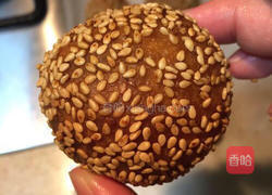 红豆沙煎堆,广东美食的做法图解11