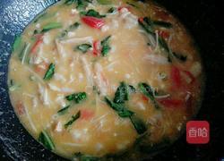 番茄金针菇蛋花疙瘩汤的做法图解8