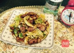 腊肉卷心菜的做法图解9