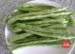 肉炒芸豆的做法图解1