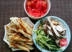 榨菜时蔬炒饼的做法图解2