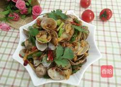 爆炒麻辣花蛤的做法图解10