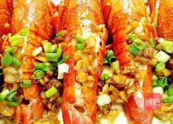 蒜蓉蒸龙虾的做法图解9
