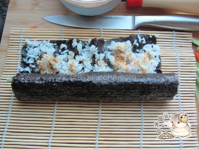 用卷帘卷好