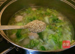 鲜虾鸡肉丸子汤的做法图解13