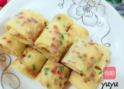 平底锅鸡蛋卷的做法图解12