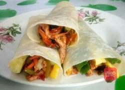 肉丝卷饼的做法图解13