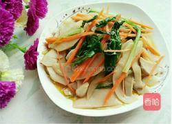小白菜炒杏鲍菇的做法图解13
