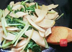 小白菜炒杏鲍菇的做法图解12