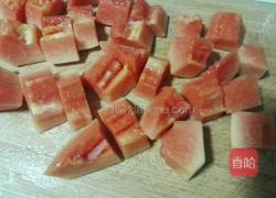 电饭锅木瓜炖牛奶的做法图解2