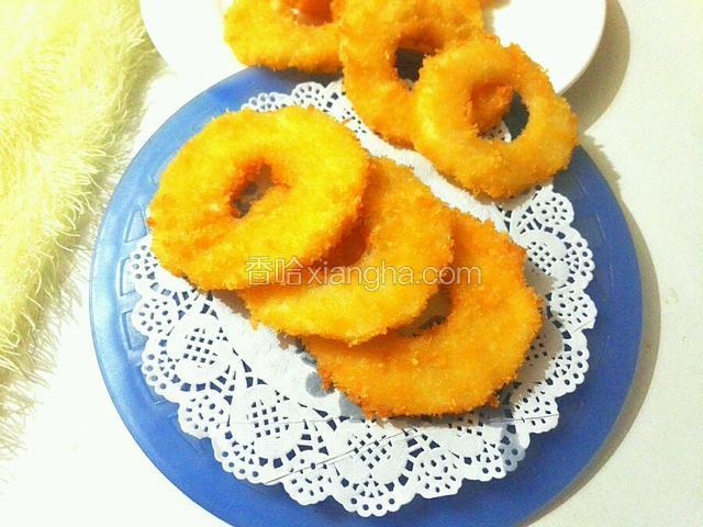 香炸苹果圈