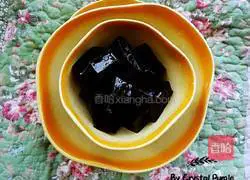 Illustration of how to make red bean and grass jelly 17