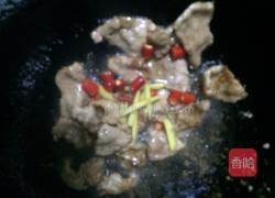 血豆腐肉片炒青蒜的做法图解8