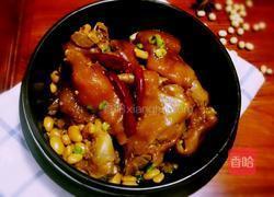 红烧猪蹄炖黄豆的做法图解8