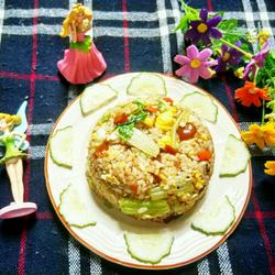 豆瓣酱蛋炒饭的做法[图]