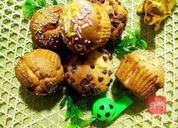 蜂蜜芝麻巧克力豆小蛋糕的做法图解9