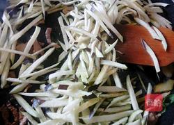 茄子炒肉丝的做法图解8
