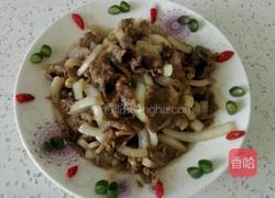 爆炒羊肉圆葱的做法图解5