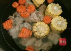 玉米红萝卜排骨汤的做法图解5