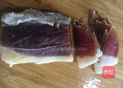 鲜笋炒腊肉的做法图解4